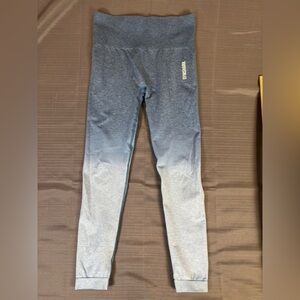 Gymshark Seamless Ombre Leggings | Blue Gradient High Rise | Women’s